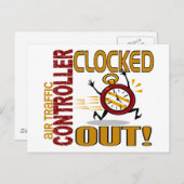 Luchtverkeersleider uitgeschakeld briefkaart (Voorkant / Achterkant)