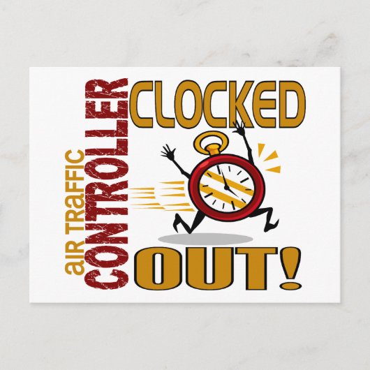 Luchtverkeersleider uitgeschakeld briefkaart (Voorkant)