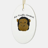 Luchtverkeersleiding Administratie Afdeling. Grapp Keramisch Ornament (Links)