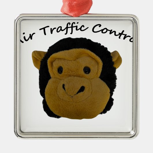 Luchtverkeersleiding Metalen Ornament (Voorkant)