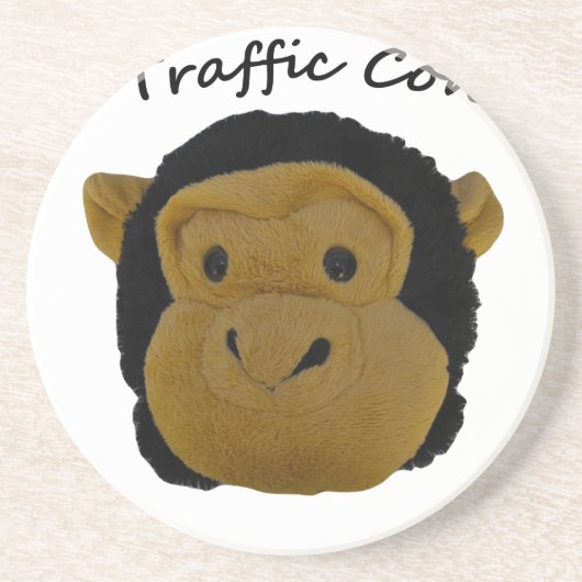 Luchtverkeersleiding Zandsteen Onderzetter (Voorkant)