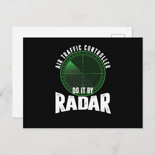 Luchtverkeersleidingsradar  briefkaart (Voorkant / Achterkant)