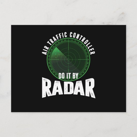 Luchtverkeersleidingsradar  briefkaart (Voorkant)