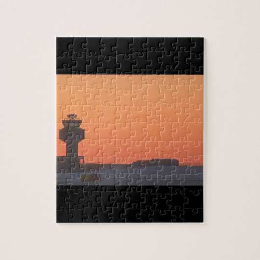 Luchtverkeersleidingtoren_Militair Vliegtuig Legpuzzel (Verticaal)