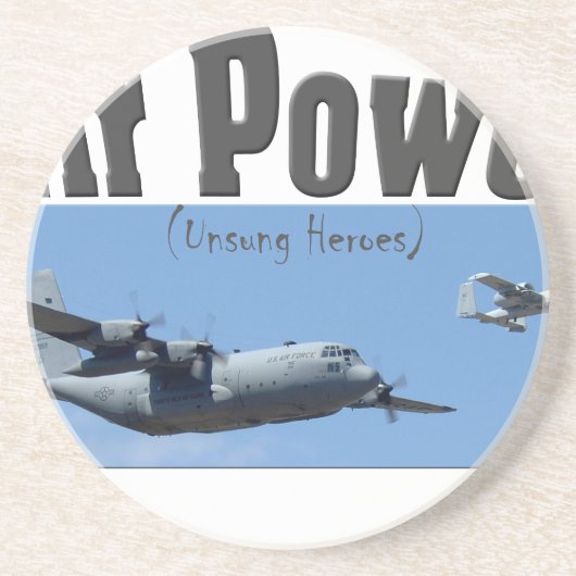 LUCHTVERMOGEN ZANDSTEEN ONDERZETTER (Voorkant)