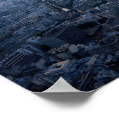Luchtversing van de Eiffeltoren, Parijs, Frankrijk Poster (Hoek)