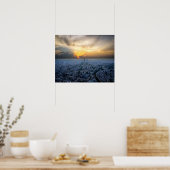 Luchtversing van de Eiffeltoren, Parijs, Frankrijk Poster (Keuken)