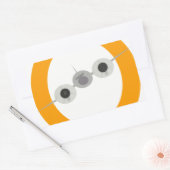  luchtvervoer rechthoekige sticker (Envelop)