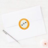  luchtvervoer ronde sticker (Envelop)