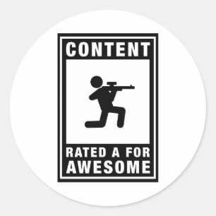 luchtverzachting ronde sticker