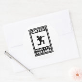 luchtverzachting ronde sticker (Envelop)