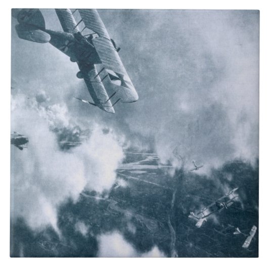 Luchtvesting aan het Westerne front, de Eerste Wer Tegeltje (Voorkant)