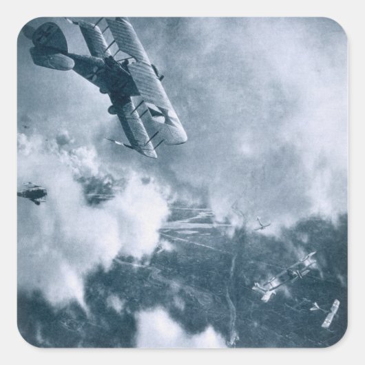Luchtvesting aan het Westerne front, de Eerste Wer Vierkante Sticker (Voorkant)