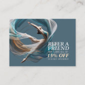 Luchtvliegen Air Yoga Instructeur Pilates Fitness Aanbevelingskaartje (Voorkant)