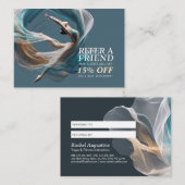 Luchtvliegen Air Yoga Instructeur Pilates Fitness Aanbevelingskaartje (Voorkant / Achterkant)