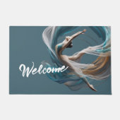 Luchtvliegen Air Yoga Instructeur Pilates Fitness Deurmat (Voorkant)