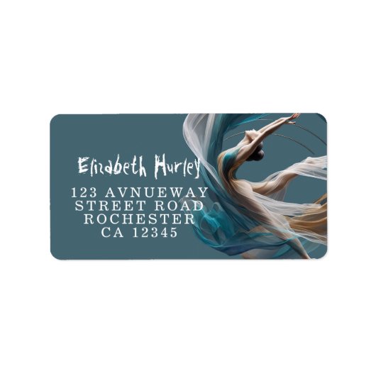 Luchtvliegen Air Yoga Instructeur Pilates Fitness Etiket (Voorkant)