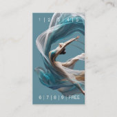 Luchtvliegen Air Yoga Instructeur Pilates Fitness Klantenkaartje (Voorkant)