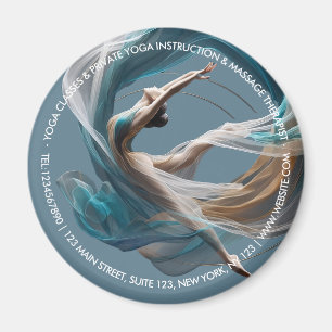 Luchtvliegen Air Yoga Instructeur Pilates Fitness Magneet