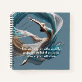 Luchtvliegen Air Yoga Instructeur Pilates Fitness Notitieboek (Voorkant)