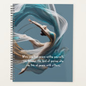 Luchtvliegen Air Yoga Instructeur Pilates Fitness Planner (Voorkant)