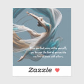 Luchtvliegen Air Yoga Instructeur Pilates Fitness Sticker (Vel)