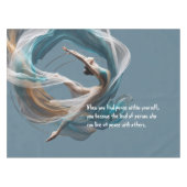 Luchtvliegen Air Yoga Instructeur Pilates Fitness Tafelkleed (Voorkant (Horizontaal))