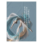 Luchtvliegen Air Yoga Instructeur Pilates Fitness Tafelkleed (Voorkant)