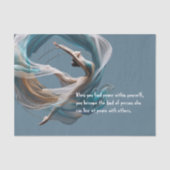 Luchtvliegen Air Yoga Instructeur Pilates Fitness Tissuepapier (Voorkant)