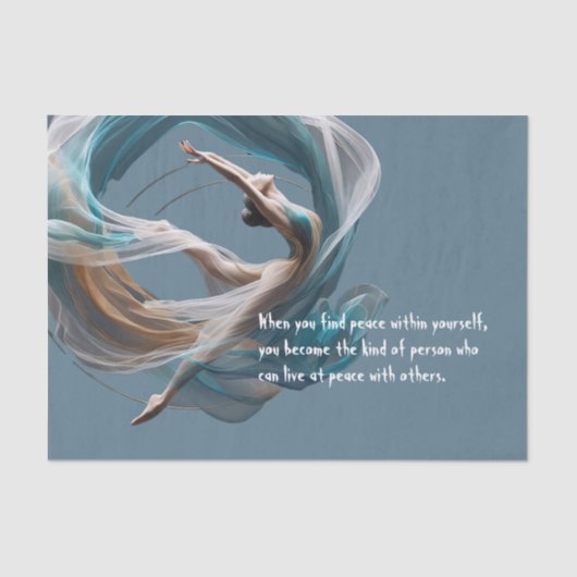 Luchtvliegen Air Yoga Instructeur Pilates Fitness Tissuepapier (Voorkant)