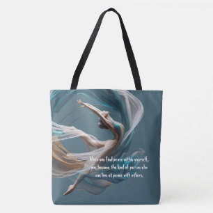 Luchtvliegen Air Yoga Instructeur Pilates Fitness Tote Bag