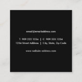 Luchtvliegtuig - Faux Gold Foil Visitekaartje (Achterkant)