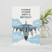 LUCHTVLIEGTUIG VLIEG VERJAARDAG KAART (Staand voorkant)