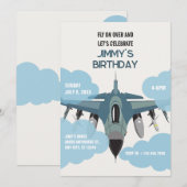 LUCHTVLIEGTUIG VLIEG VERJAARDAG KAART (Voorkant / Achterkant)