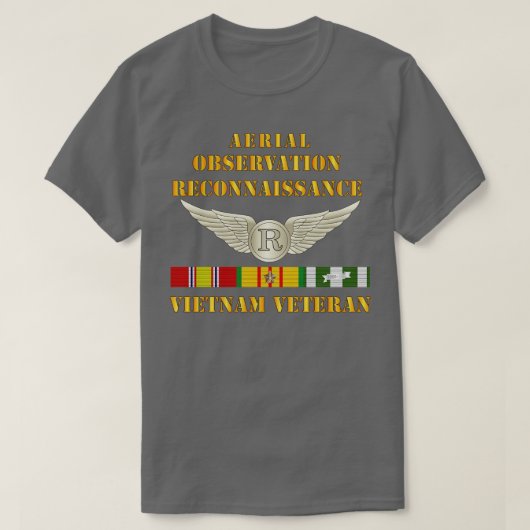 Luchtwaarneming Recon Specialist Vietnam Vet w T-shirt (Design voorkant)