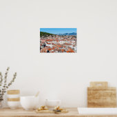 Luchtzicht op de stad Split - Dalmatië, Kroatië Poster (Keuken)