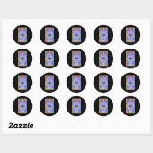 Luchtzijde De Zijde Aerialist Ronde Sticker (Vel)