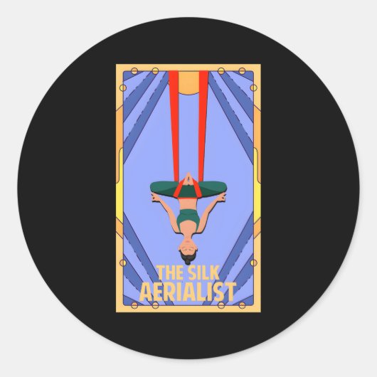 Luchtzijde De Zijde Aerialist Ronde Sticker (Voorkant)