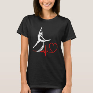 Luchtzijden Hartslag Luchtacrobaat Aerial Yoga Cir T-shirt