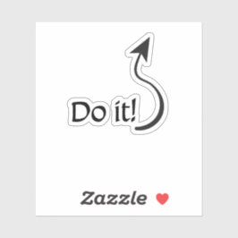 Luci - doe het! - ontgoocheling sticker