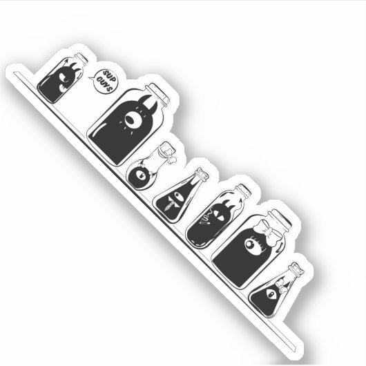 Luci & persoonlijke demonen - ontgoocheling Sticke Sticker (Voorkant)