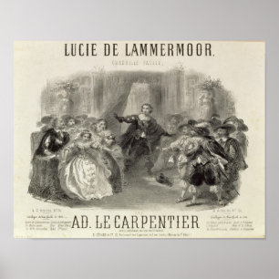 Lucia de Lammermoor' de opera Poster