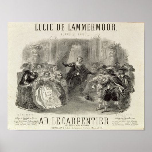 Lucia de Lammermoor' de opera Poster (Voorkant)