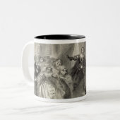 Lucia de Lammermoor' de opera Tweekleurige Koffiemok (Voorkant links)