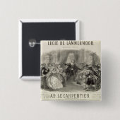 Lucia de Lammermoor' de opera Vierkante Button 5,1 Cm (Voorkant /achterkant)