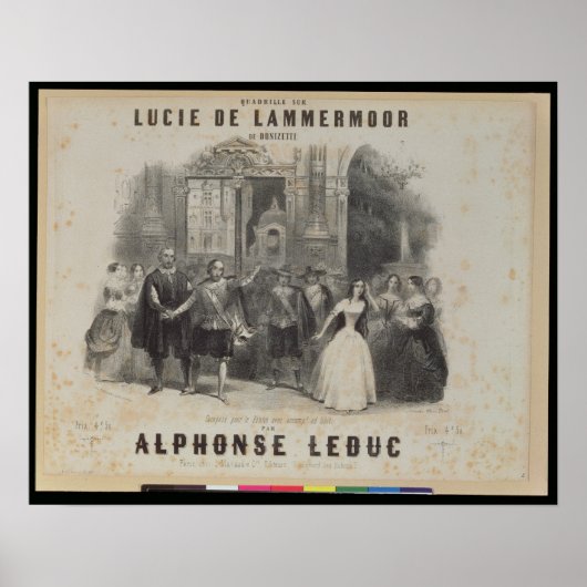 Lucia de Lammermoor" door Gaetano Donizetti Poster (Voorkant)