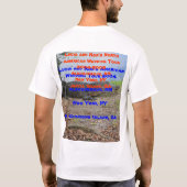 Lucia en Ron's Noord-Amerikaanse huwelijkstour T-shirt (Achterkant)