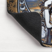 "Lucia" Gothic Flower Moon Fairy Art Mousepad Muismat (Hoek)