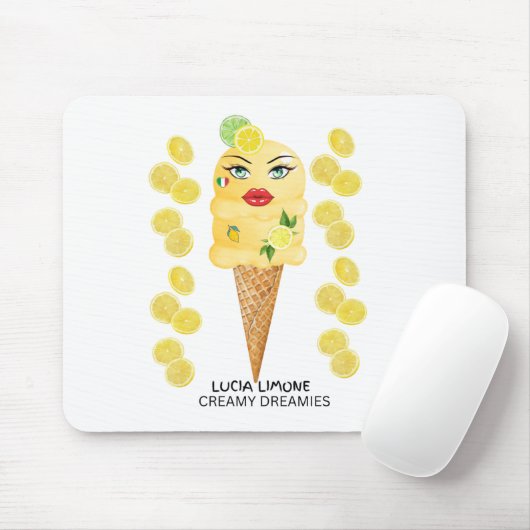 Lucia Limone Gelato Creamy Dreamies Muismat (Met muis)