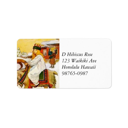 Lucia Rides the Jul Goat Etiket (Voorkant)